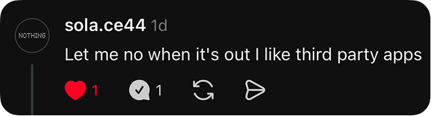 Let me know when it is out